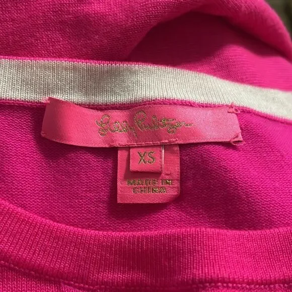Lilly Pulitzer Callee sweater in Bougainvillea Pink size XS - Picture 7 of 7